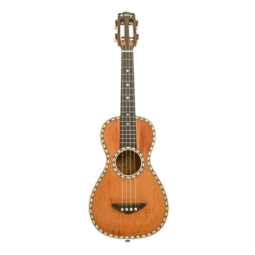 879 - A De Vekey ukulele, ivory inlaid  Please note Mellors & Kirk have applied for an exemption licen... 