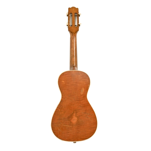 879 - A De Vekey ukulele, ivory inlaid  Please note Mellors & Kirk have applied for an exemption licen... 