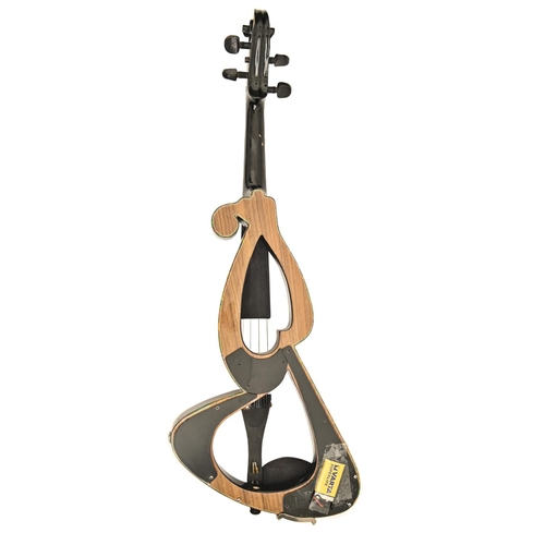 883 - An electric (battery operated) violin, cased