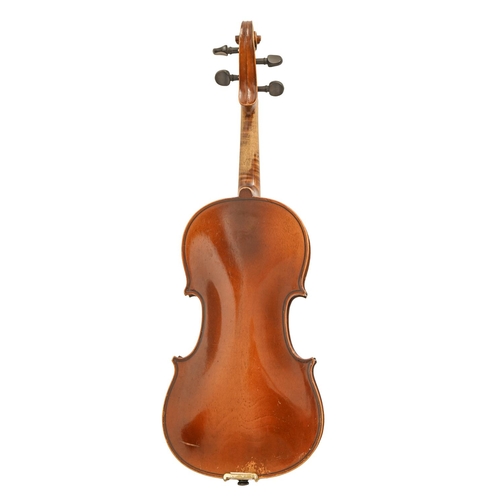 884 - A violin, length of back 34cm