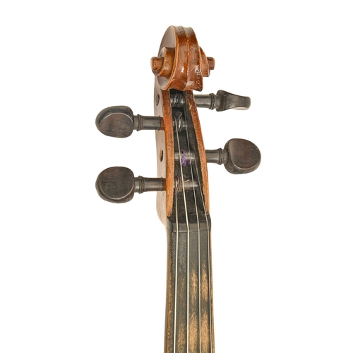 884 - A violin, length of back 34cm