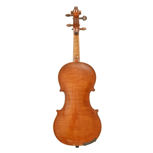 885 - A violin, early 20th c, length of back 35.5cm