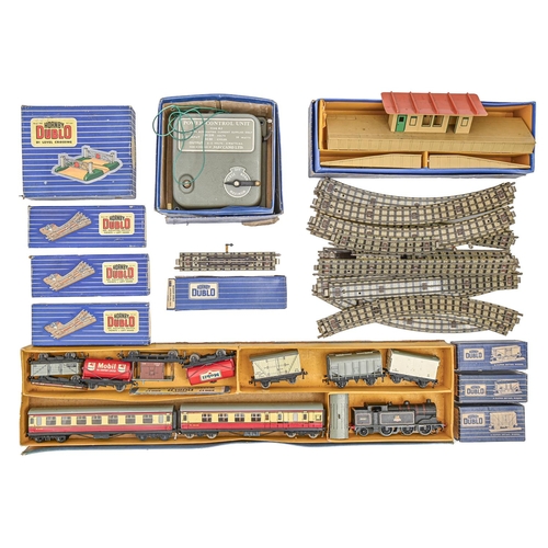 889 - A Hornby Dublo train set, boxed, several boxed Hornby Dublo accessories and track