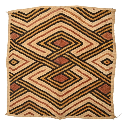 910 - A Kasai woven hanging, approximately 65 x 65cm