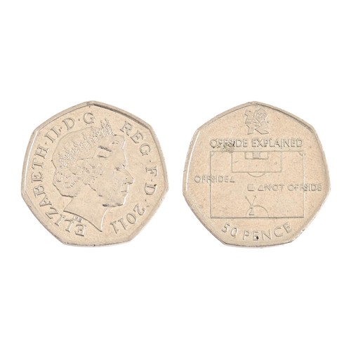 524 - Coin, Great Britain, Fifty Pence, Offside Rule