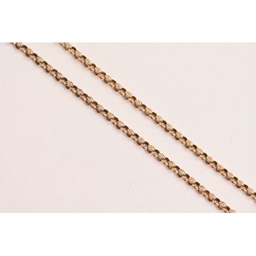 170 - A 9ct gold necklet, 51cm, 10.7g