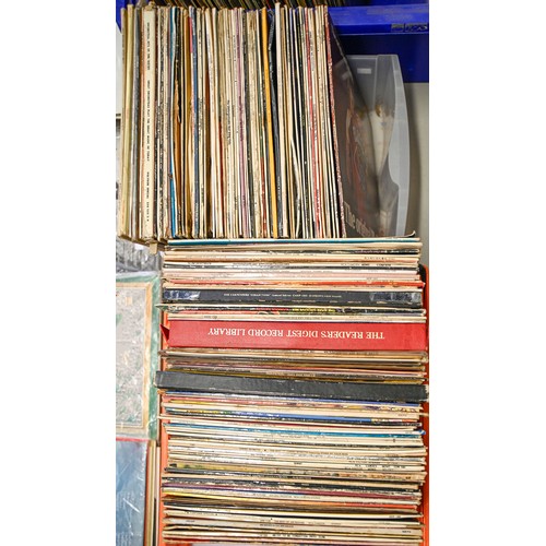 1407 - Vintage vinyl LP records. An extensive collection, including pop, country, easy listening, musical a... 