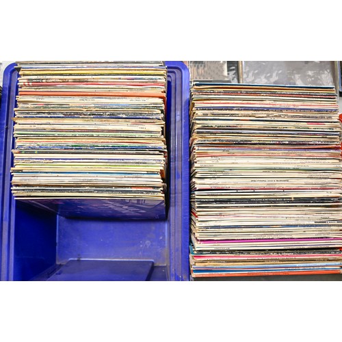 1407 - Vintage vinyl LP records. An extensive collection, including pop, country, easy listening, musical a... 