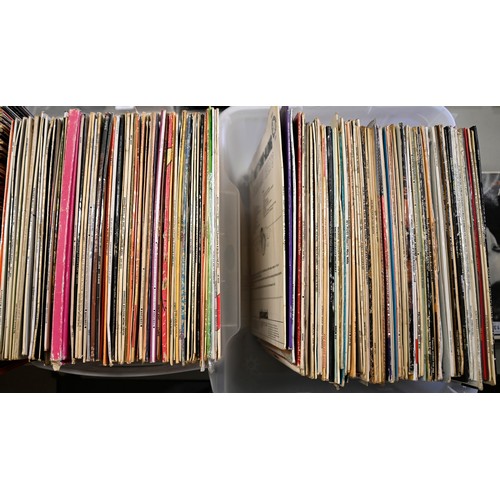 1407 - Vintage vinyl LP records. An extensive collection, including pop, country, easy listening, musical a... 