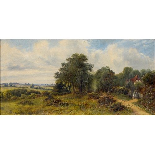 1014 - Octavius Thomas Clark (1851-1921) - Near Frome, Somerset, signed, inscribed on the stretcher, oil on... 