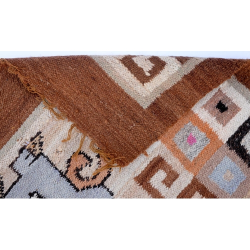 1125 - Two Qashqai flatweaves and two tribal bags, 108 x 58cm and smaller