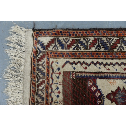 1126 - Two Afghan Kizil Ayak rugs, 142 x 100cm and 97 x 60cm