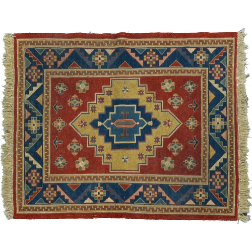 1127 - A Turkish soumak flatweave rug, 120 x 84cm and another (2)