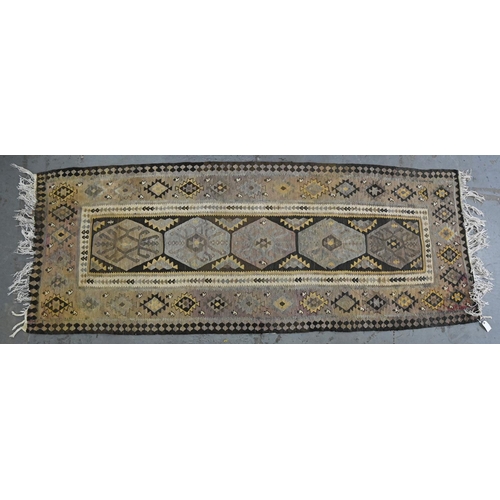 1140 - A Kurdish kilim rug - 103 x 273cm