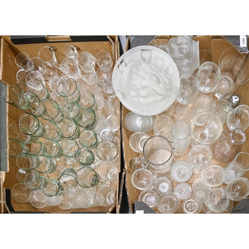 1446 - Miscellaneous glassware, 20th c, mostly drinking glasses, etc