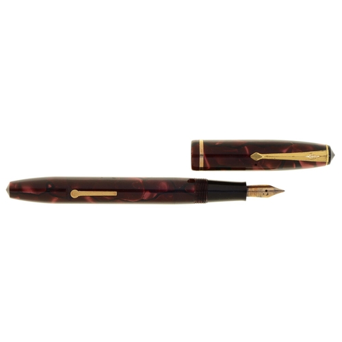 670 - A Conway Stewart 14 burgundy fountain pen