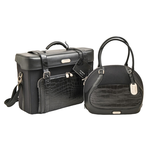 884 - Fashion accessories. An Alexander McQueen for Samsonite Black Label boarding bag and travel bag, the... 