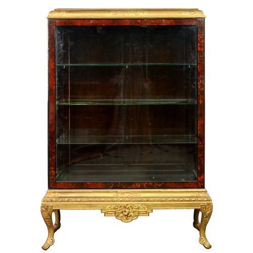 1228 - A 'Queen Anne' gilt gesso and red stained horn ('tortoiseshell') cabinet, Wylie & Lockhead Ltd 4... 