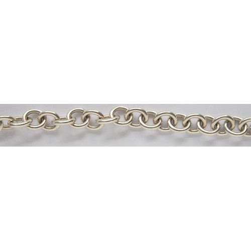 186 - A Tiffany & Co silver bracelet, 18.5cm l, maker's marks and 925, 42g