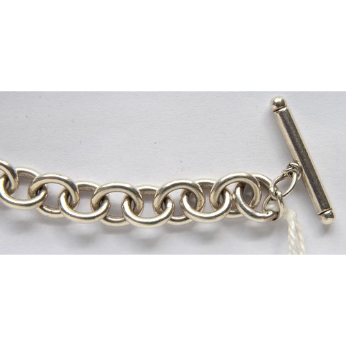 186 - A Tiffany & Co silver bracelet, 18.5cm l, maker's marks and 925, 42g