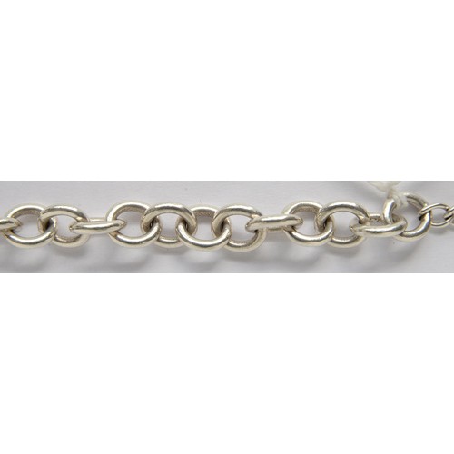 186 - A Tiffany & Co silver bracelet, 18.5cm l, maker's marks and 925, 42g