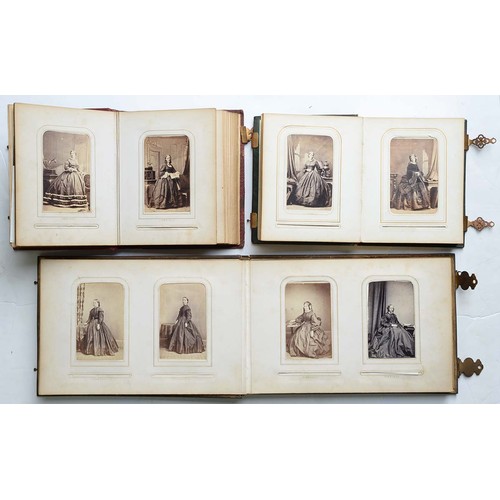 712 - Victorian photographs. 69 cartes de visite, the majority by Camille Silvy (1834-1910), mostly female... 