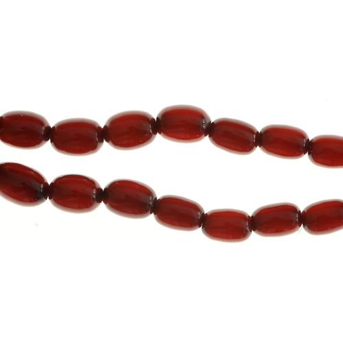 163 - A necklace and a bracelet of faturan beads and a loose bead, 42g