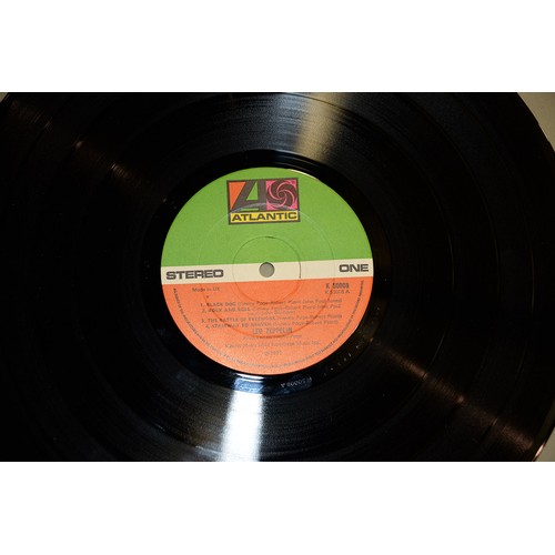 1410 - Vintage vinyl LP records. Five Led Zeppelin albums, including Zeppelin I, II and III... 