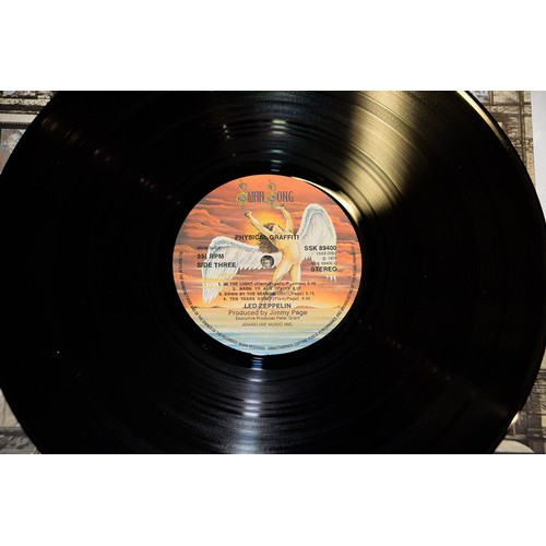 1410 - Vintage vinyl LP records. Five Led Zeppelin albums, including Zeppelin I, II and III... 