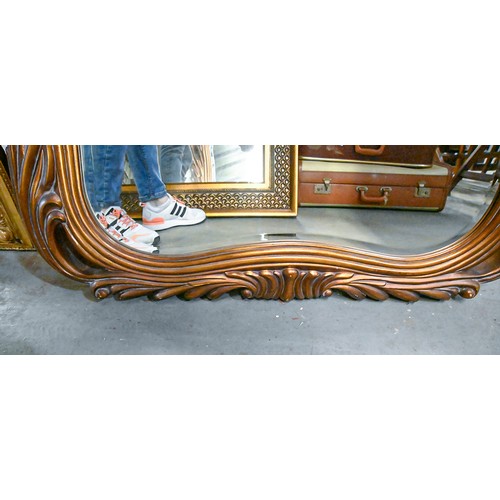 1358 - Five reproduction giltwood, cream painted and other mirrors, recent manufacture, 119 x 88cm and vari... 