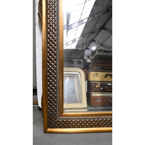 1358 - Five reproduction giltwood, cream painted and other mirrors, recent manufacture, 119 x 88cm and vari... 