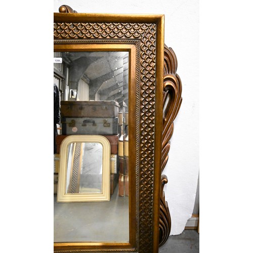 1358 - Five reproduction giltwood, cream painted and other mirrors, recent manufacture, 119 x 88cm and vari... 