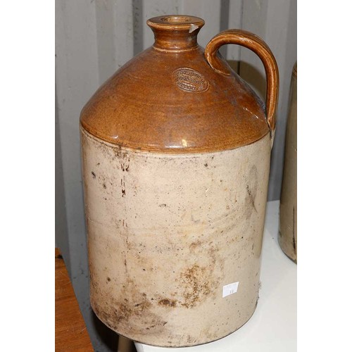 1403 - Ten various stoneware jars and bottles, 19th c and later, including three advertising G. Mallatratt,... 