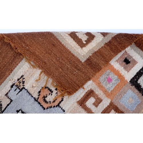 929 - Two Qashqai flatweaves and two tribal bags, 108 x 58cm and smaller