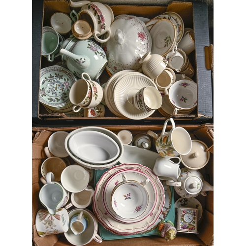 1095 - Miscellaneous ceramics, including Wedgwood and Worcester tea ware, a Beswick Beatrix Potter figurine... 