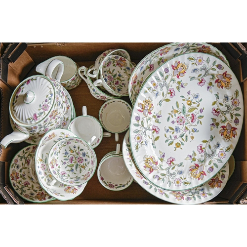 1097 - A Minton Haddon Hall bone china tea and part dinner service