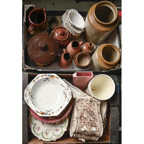 1102 - Miscellaneous ceramics, including a Devon Fieldings part dessert service, c1930s and Western Mill Po... 