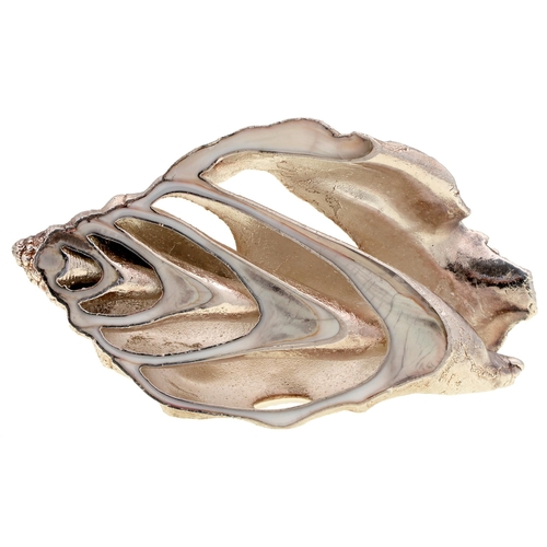 348 - Fine silver. An Elizabeth II electroformed and seashell sculpture, 11.5cm l, part marked, by Ross So... 