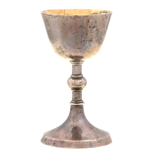 366 - An Elizabeth II silver chalice for the Visitation of the Sick, 98mm h, by A Edward Jones Ltd, Birmin... 