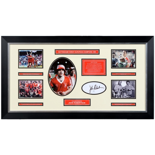 796 - Soccer memorabilia. Framed photographs and signatures from Nottingham Forest, Notts County and Manch... 