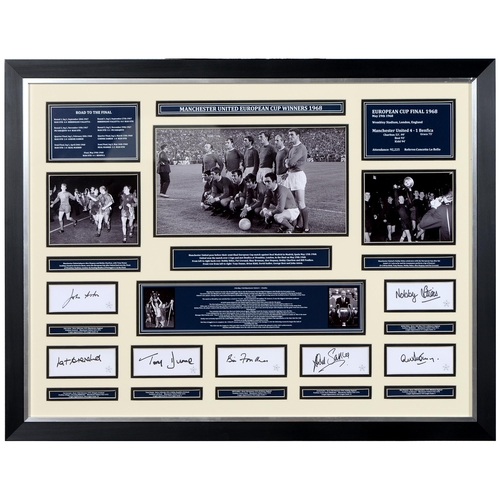 796 - Soccer memorabilia. Framed photographs and signatures from Nottingham Forest, Notts County and Manch... 