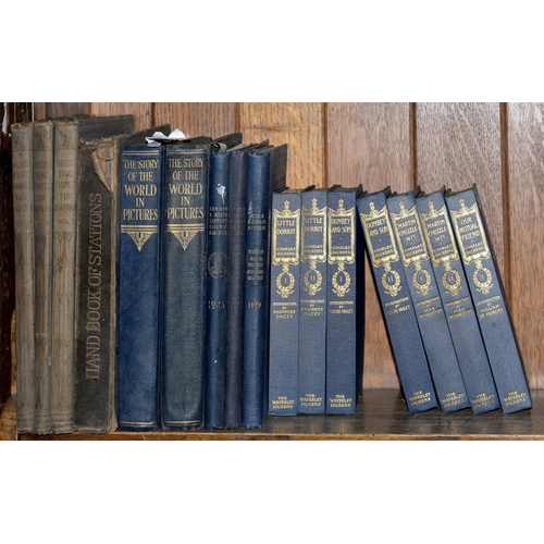 805 - Books. Miscellaneous general stock, including the Waverley editions of Dickens, 19th c and later dec... 