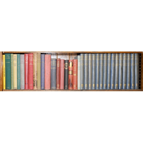 810 - Books. Twelve shelves of general stock, 19th c and later, including Cervantes, Don Quixote, four-vol... 