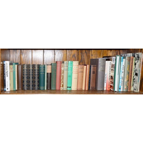 810 - Books. Twelve shelves of general stock, 19th c and later, including Cervantes, Don Quixote, four-vol... 