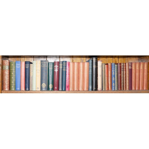 810 - Books. Twelve shelves of general stock, 19th c and later, including Cervantes, Don Quixote, four-vol... 