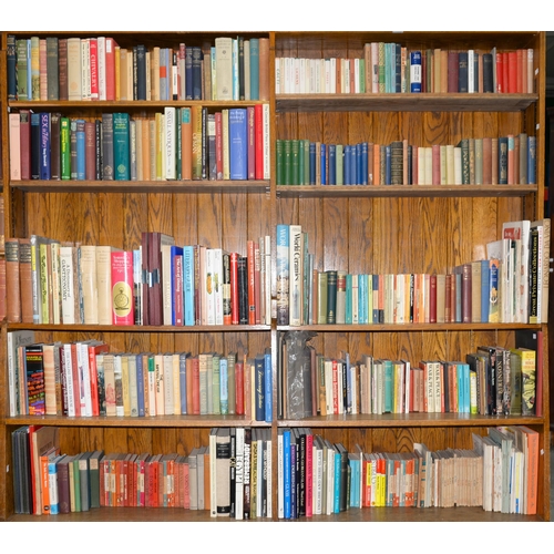 811 - Books. Ten shelves of general stock, including literature, vintage Penguin Classics paperbacks, refe... 