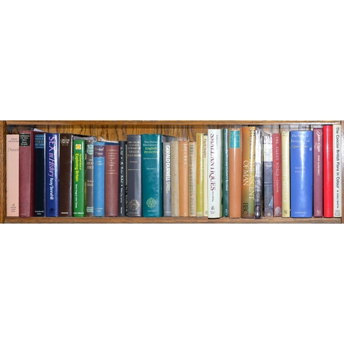 811 - Books. Ten shelves of general stock, including literature, vintage Penguin Classics paperbacks, refe... 