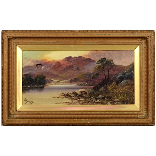 853 - J H Boel, 19th / 20th c - In the Highlands - Morning; Evening, a pair, both signed and dated 1899, o... 