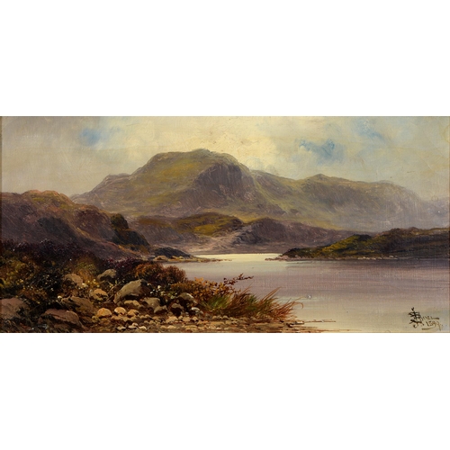 853 - J H Boel, 19th / 20th c - In the Highlands - Morning; Evening, a pair, both signed and dated 1899, o... 