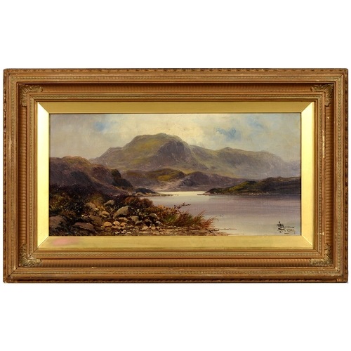 853 - J H Boel, 19th / 20th c - In the Highlands - Morning; Evening, a pair, both signed and dated 1899, o... 